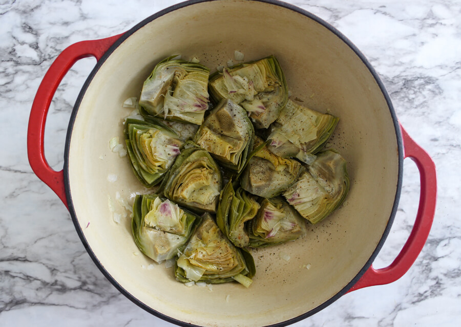 Braised Artichokes Julia Child