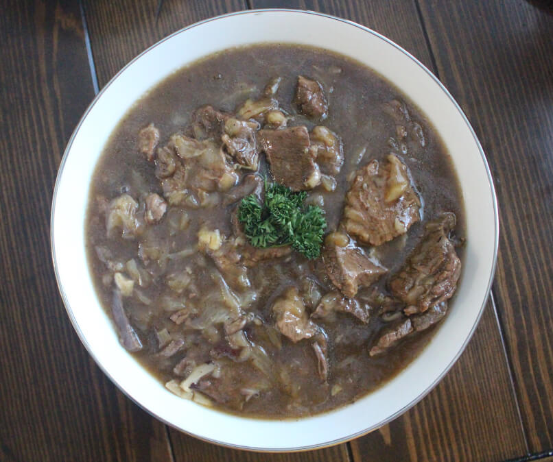 Julia Child's Beef and Onions Braised in Beer