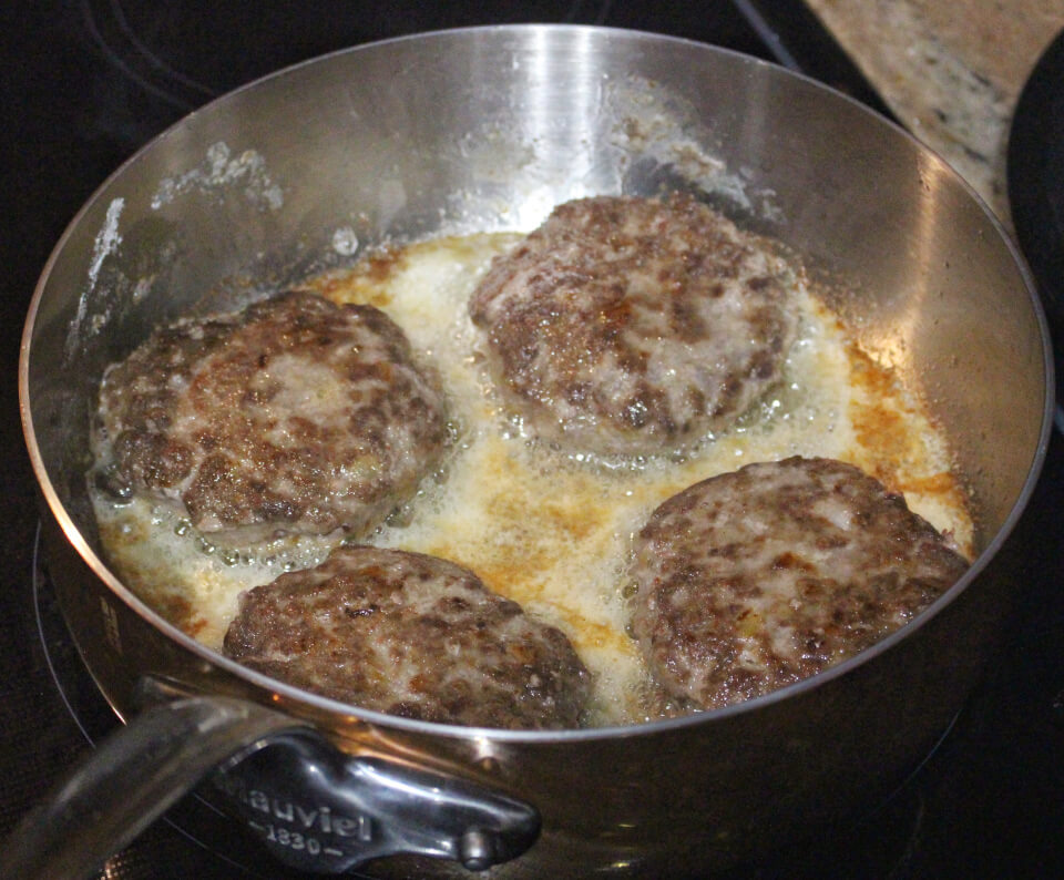 Mastering the Art of French Cooking Bifteck Hache a la Lyonnaise