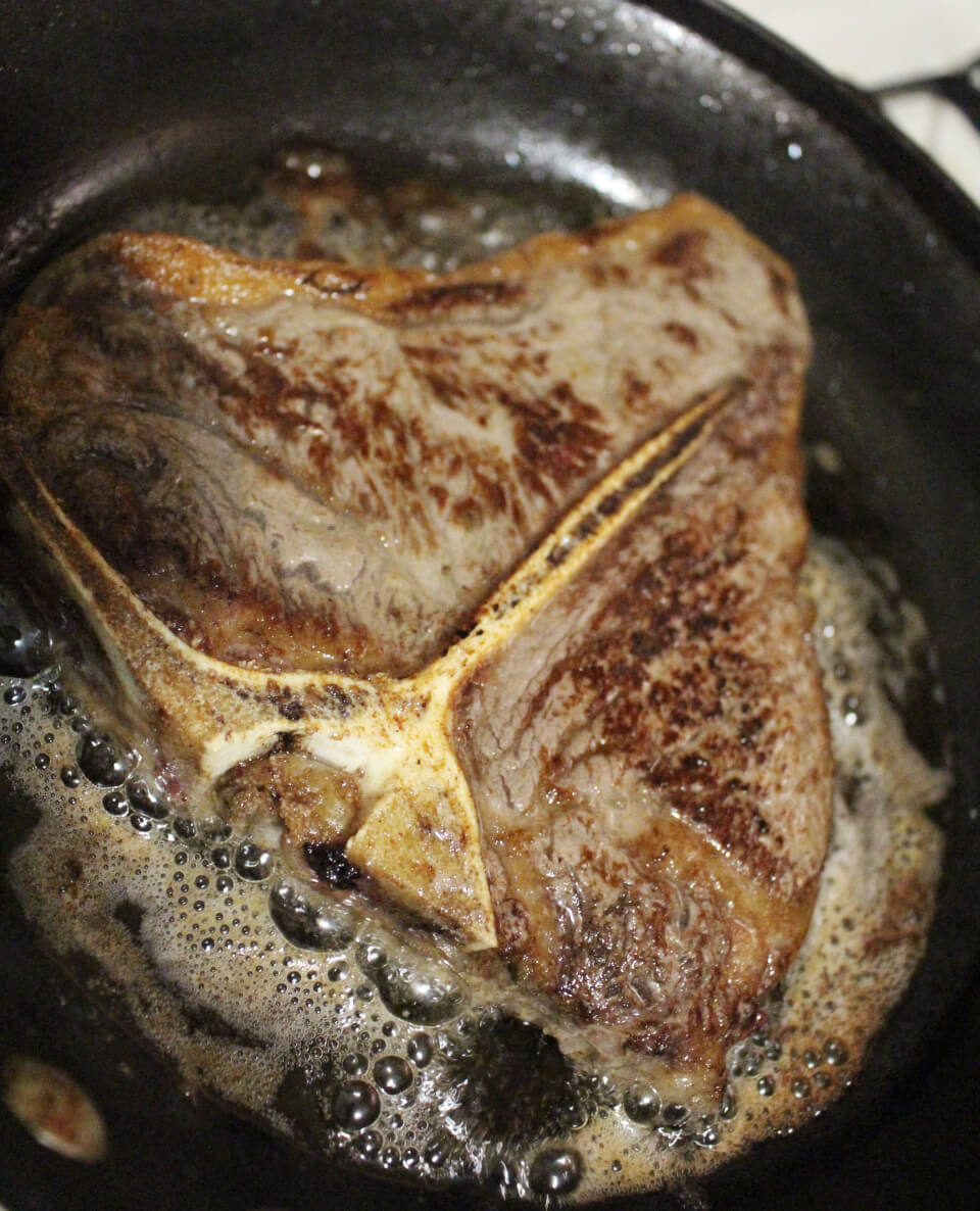 Julia Child Pan-broiled Steak with Shallot and White Wine Sauce