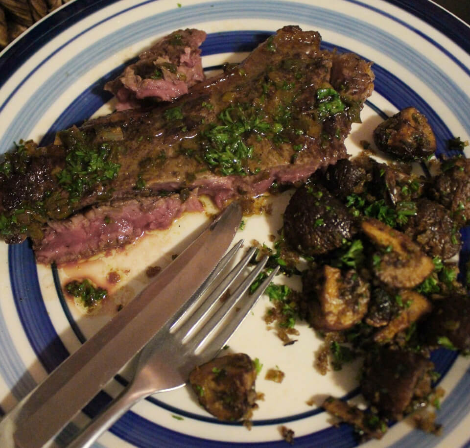 Julia Child Pan-broiled Steak with Shallot and White Wine Sauce Mastering the Art of French Cooking