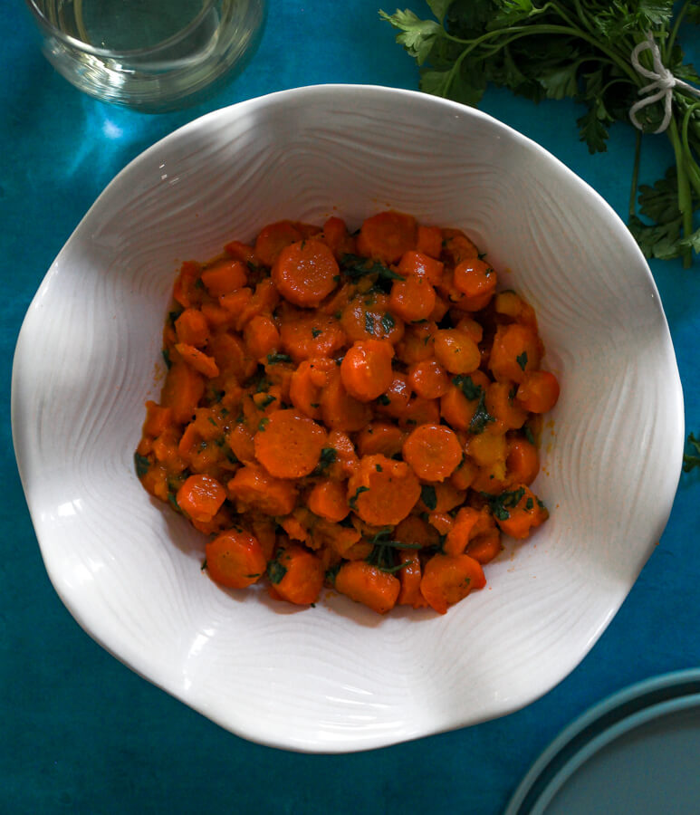 Julia Child Braised Carrots with Herbs