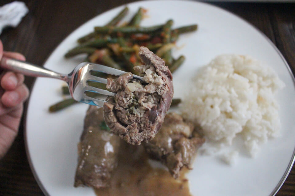 Julia Child's Braised Stuffed Beef Rolls