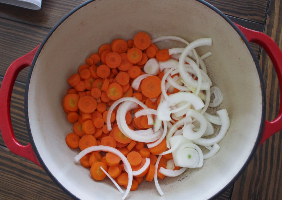 Julia Child Casserole of Creamed Carrots with Onions and Garlic