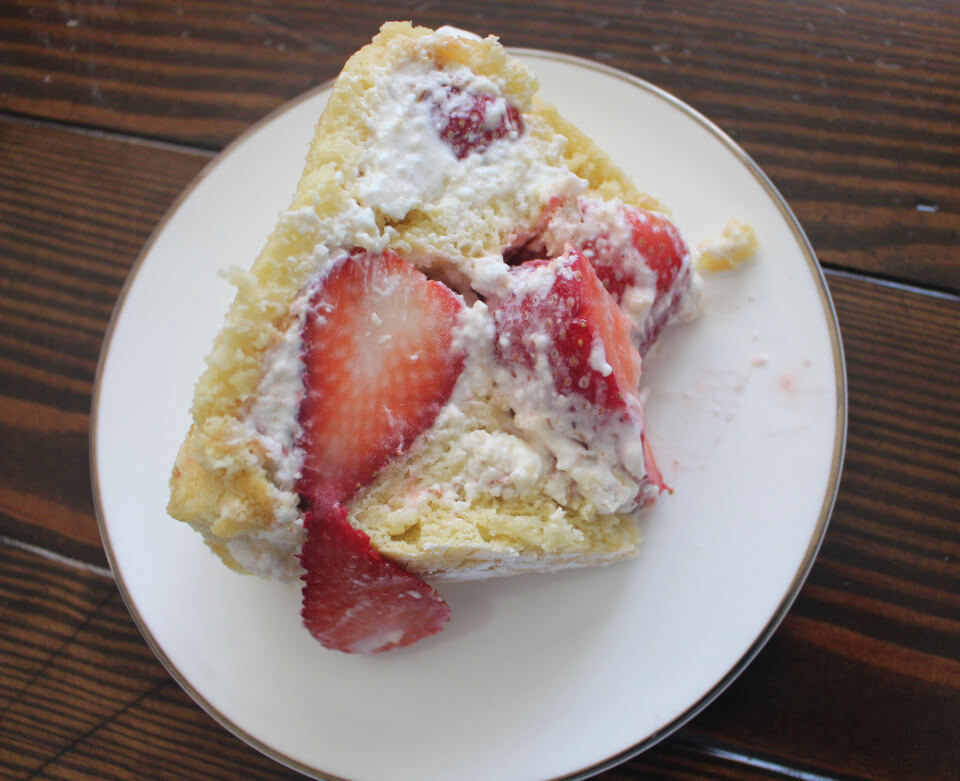 Almond Cream with Fresh Strawberries