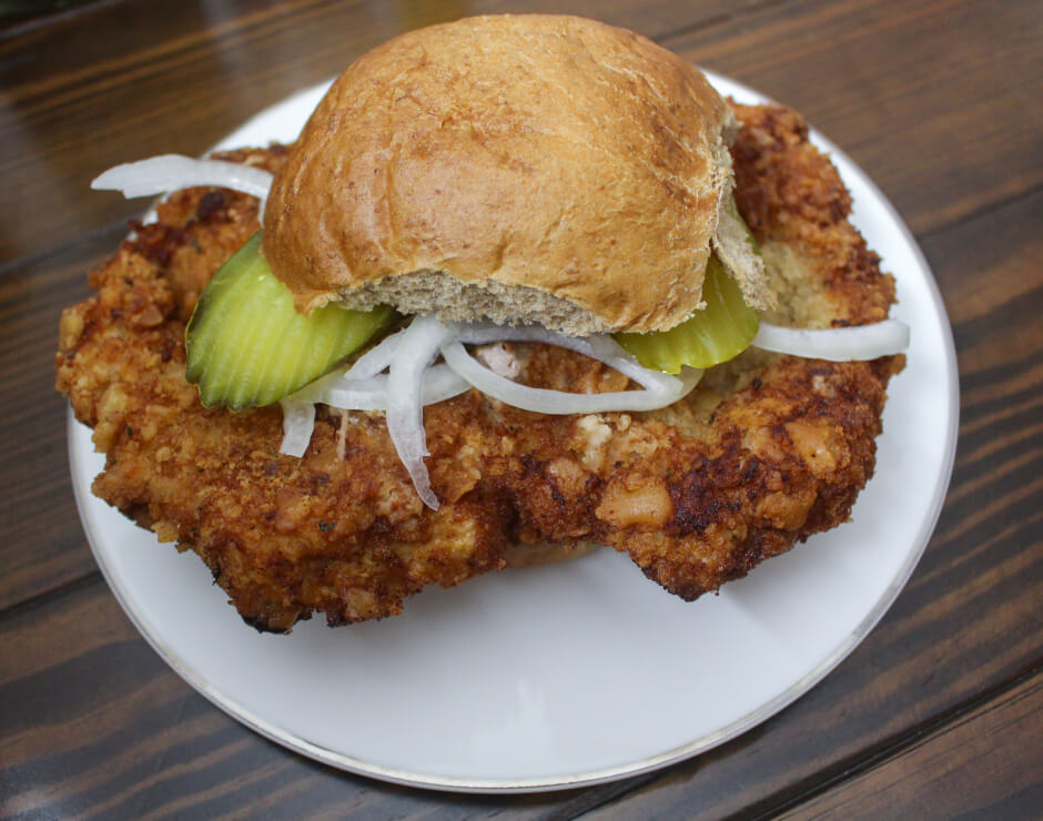 Fried Pork Tenderloin Sandwich