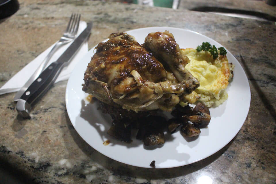 Julia Child Roast Chicken Basted with Cream, Herb, and Giblet Stuffing Mastering the Art of French Cooking