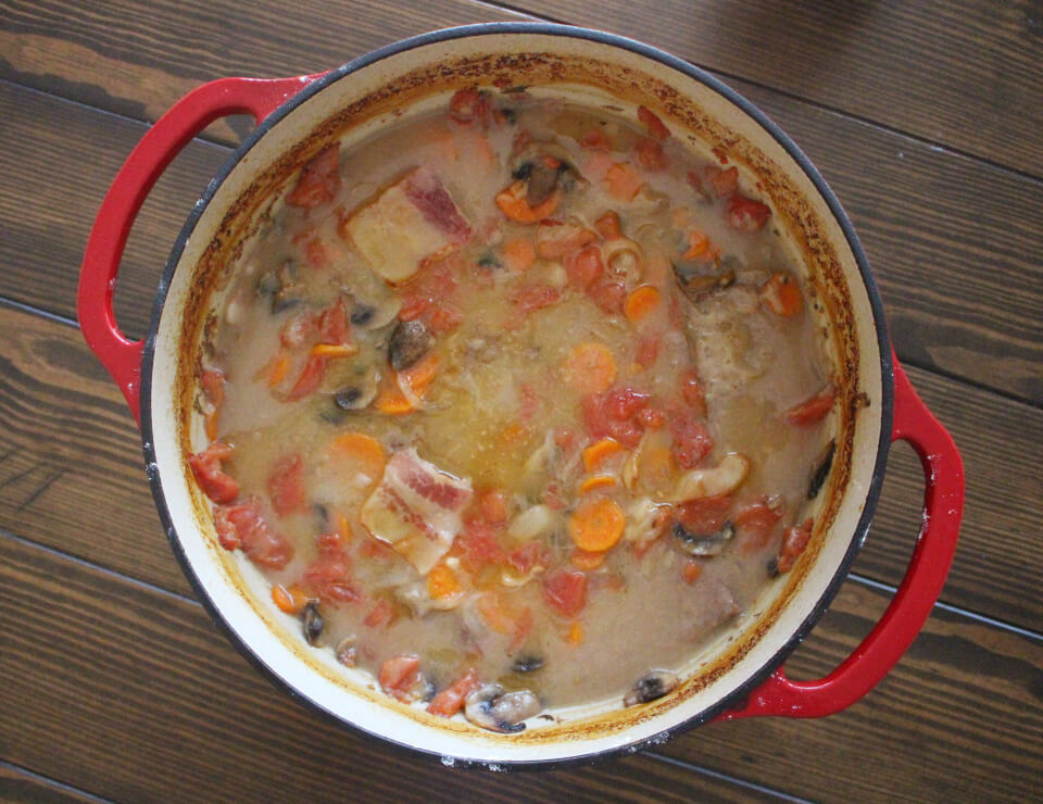 Julia Child Casserole of Beef with Wine and Vegetables
