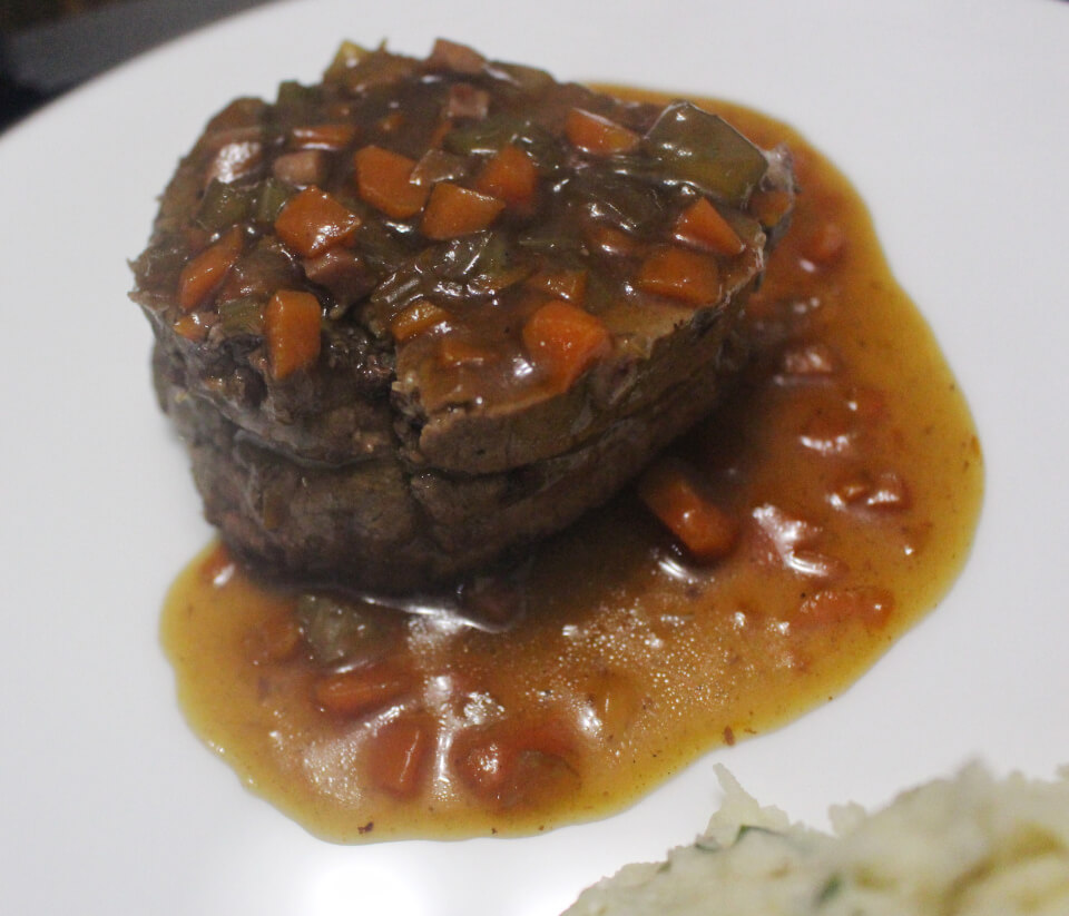 Julia Child Braised Filet of Beef Stuffed with Foie Gras and Truffles Mastering the Art of French Cooking