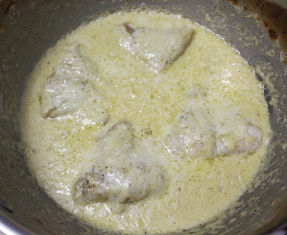 Fish Filets Poached in White Wine; Cream and Egg Yolk Sauce Laura The Gastronaut