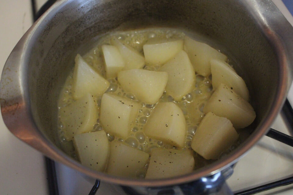 Julia Child Turnips Braised in Butter