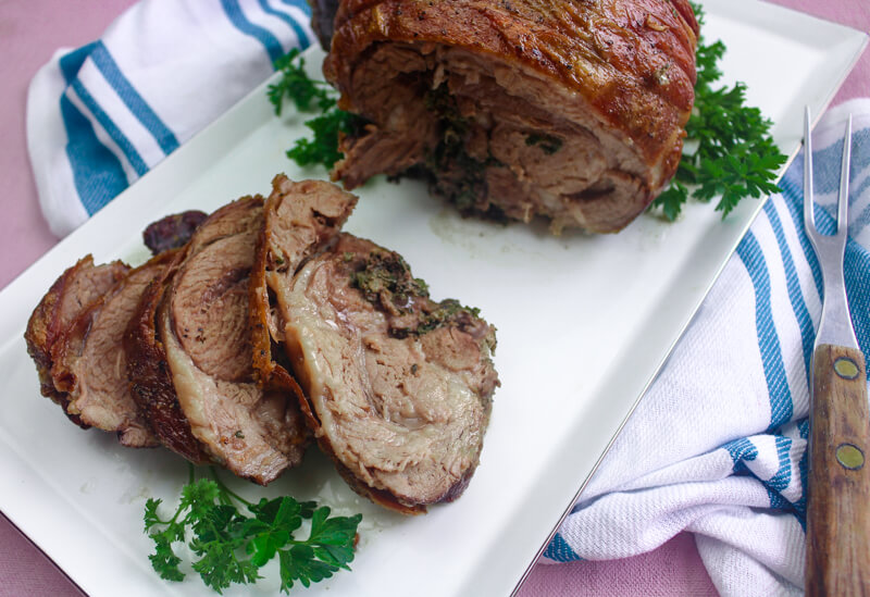 Julia Child Stuffed Leg of Lamb Garlic and Herb Stuffing