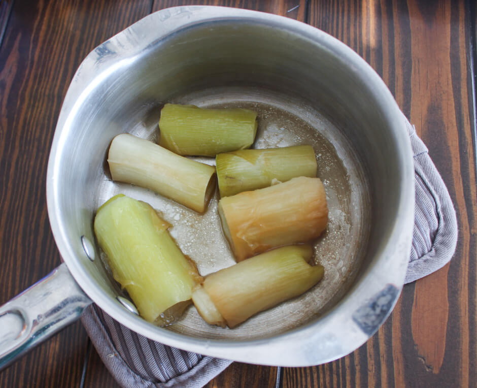 Julia Child Braised Leeks