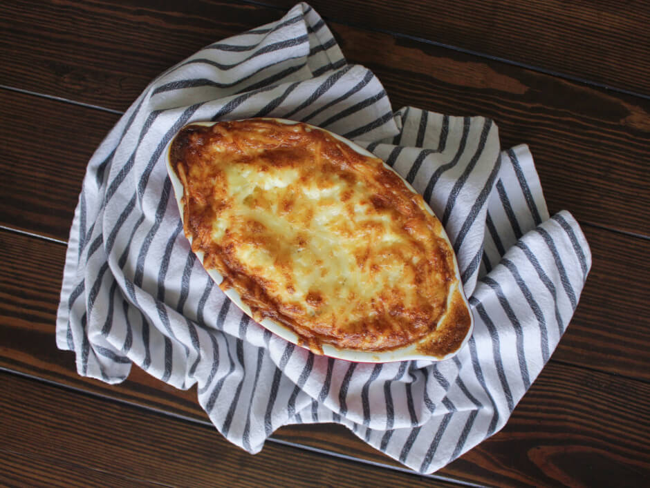 Julia Child's Gratin of Potatoes, Onions, and Anchovies