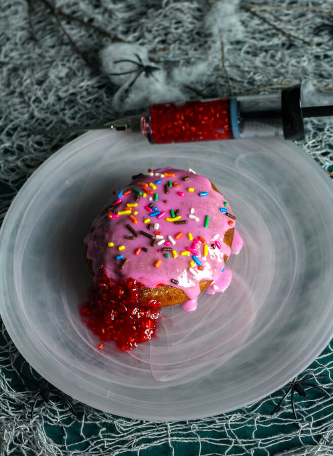 Raspberry filled donuts recipe