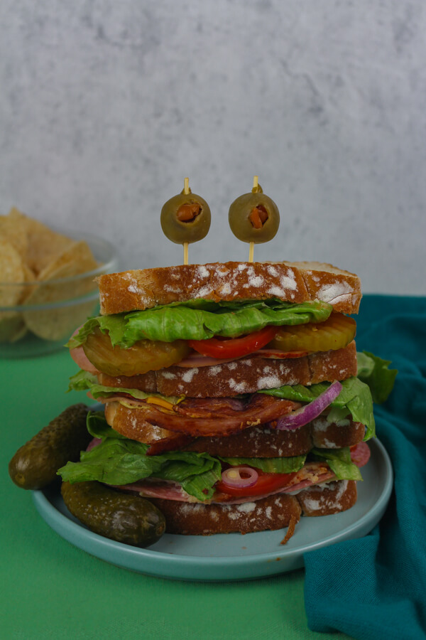 Shaggy Monster Sandwich for Halloween