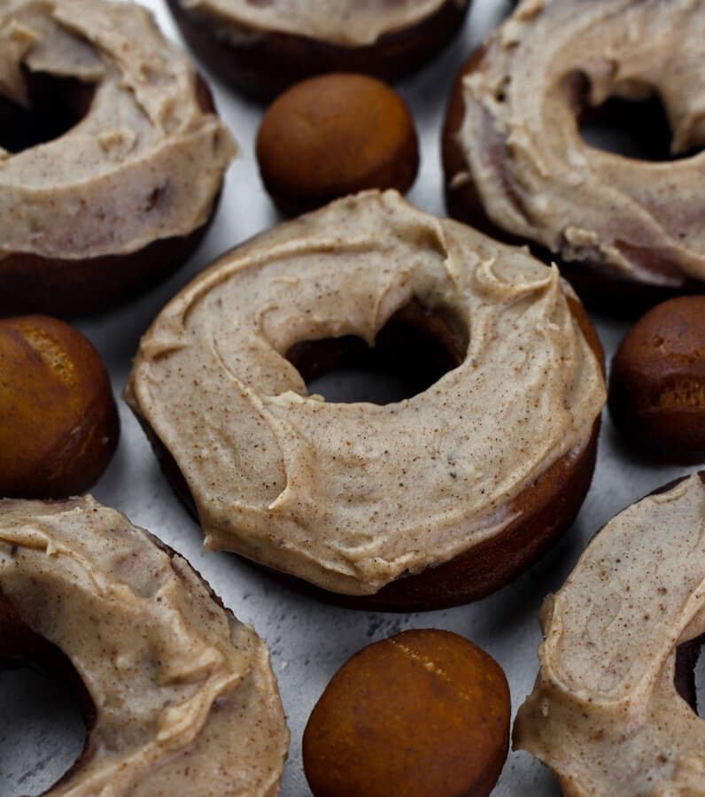 Cooking Laboratory Pumpkin Spiced Donuts with Browned Butter Cinnamon Glaze