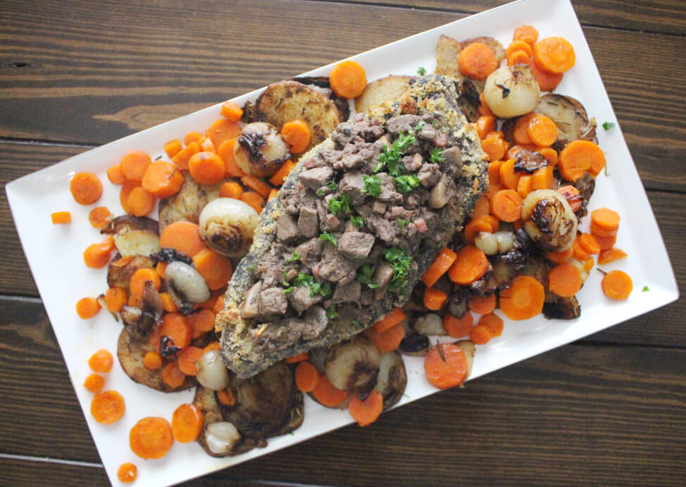 Julia Child's Minced Braised Beef Served in a Beef Shell Recipe