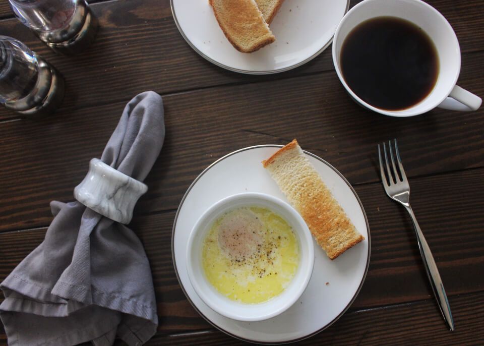 Julia Child Eggs Baked in Ramekin Mastering the Art of French Cooking