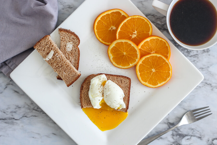 1940s Breakfast with Eggs and Toast