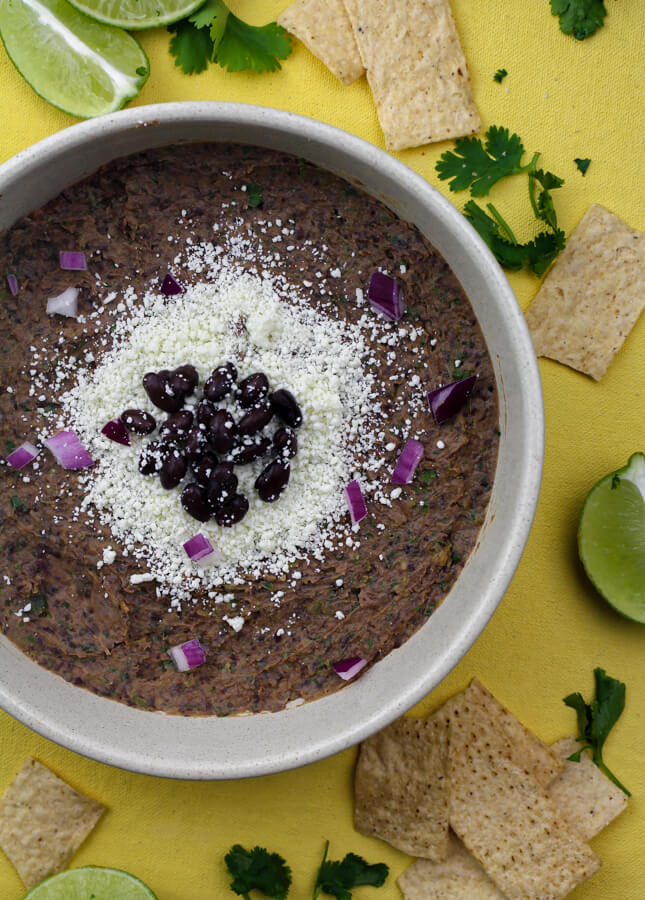 Homemade Mexican Bean Dip