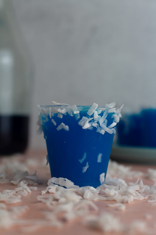 Blue Shots Recipes with Blue Curacao