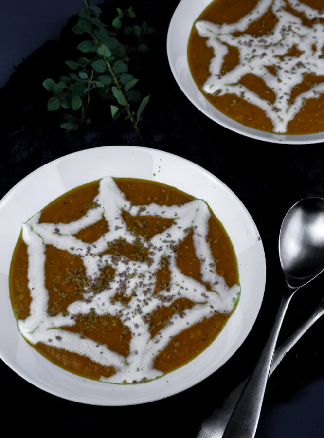 Pumpkin Soup with Cheese