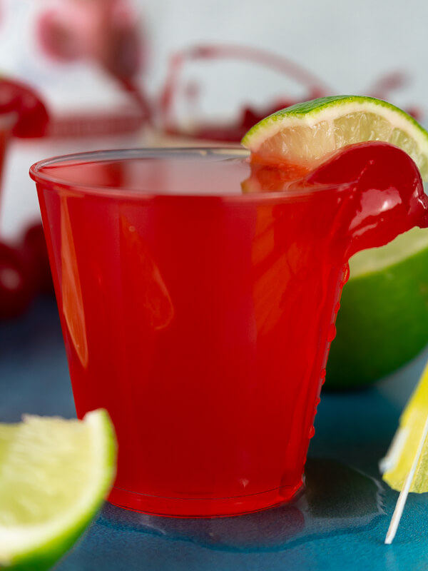 Cherry Limeade Shots Recipe with Cherry Vodka