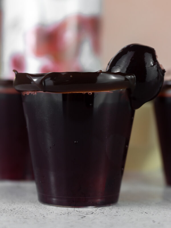 Chocolate Covered Cherries Jello Shots Recipe