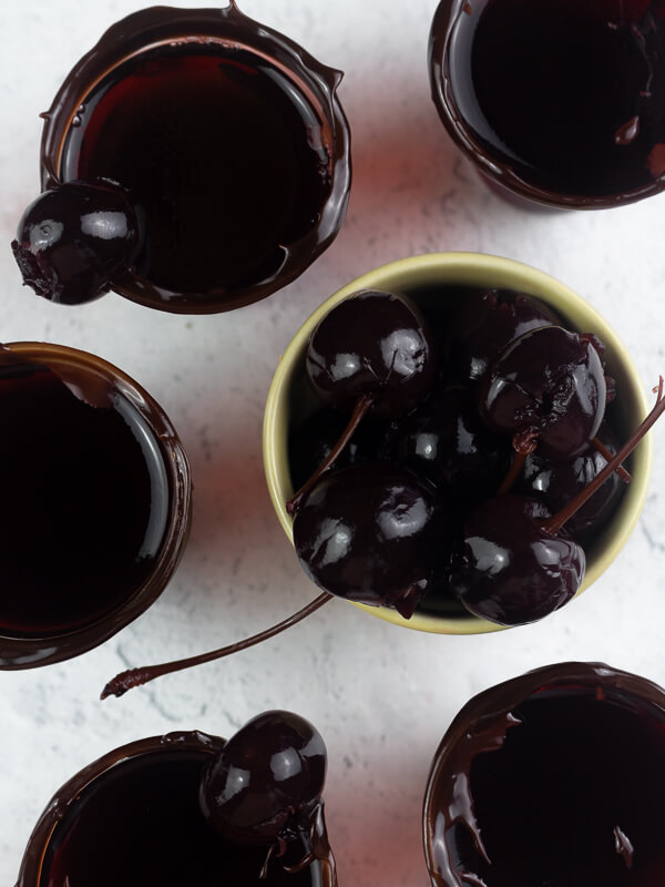 Chocolate Covered Cherry Jello Shots Recipe Laura The Gastronaut
