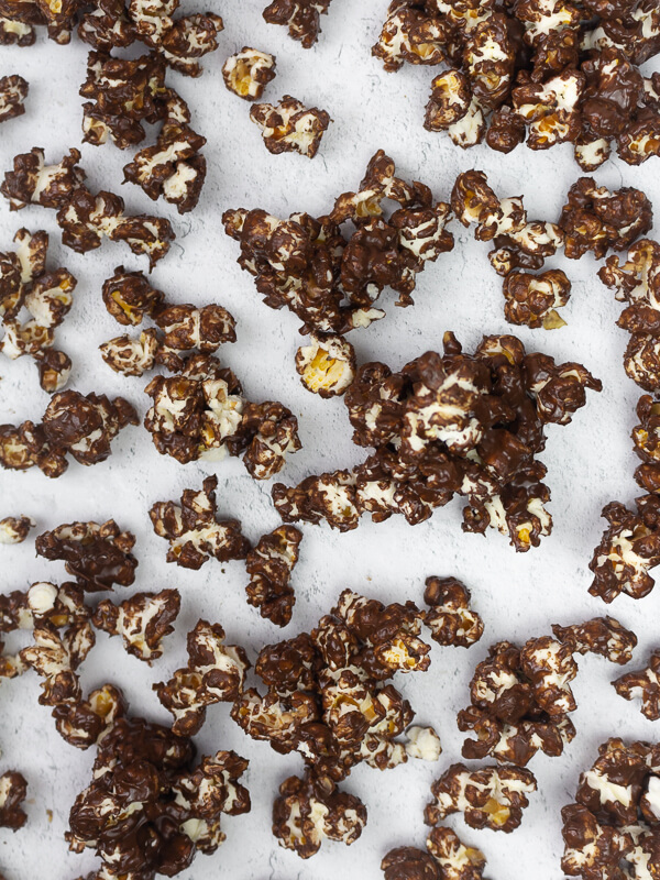 chocolate popcorn with peanut butter