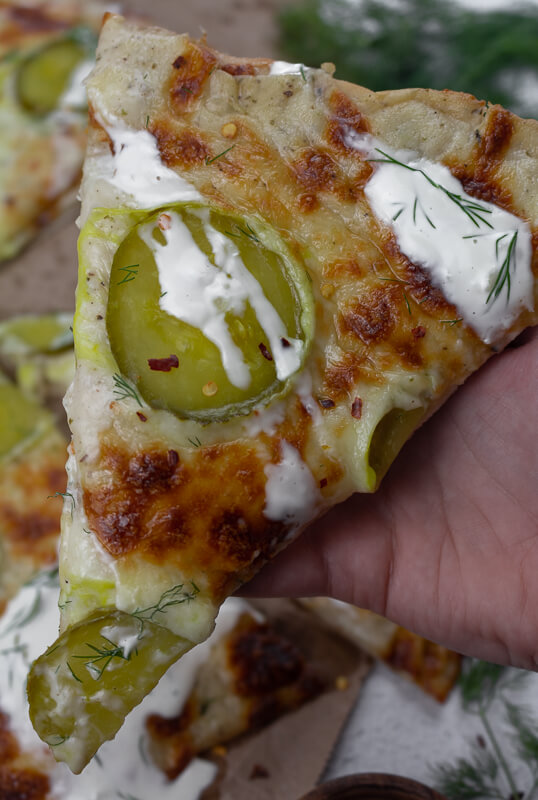 Homemade Pickle Pizza