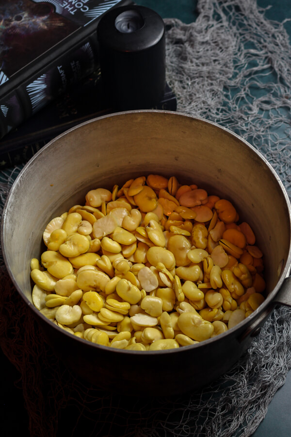 Soaking Fava Beans
