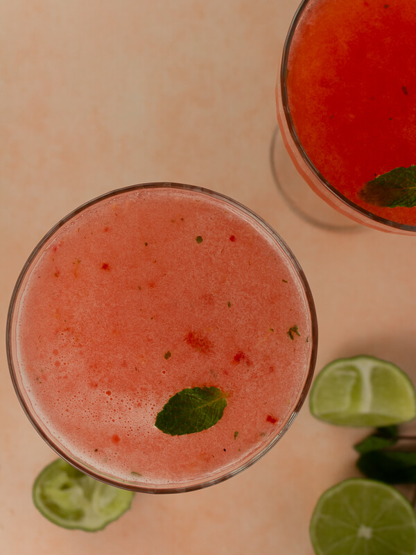 Grapefruit Strawberry Mint Drink Recipe