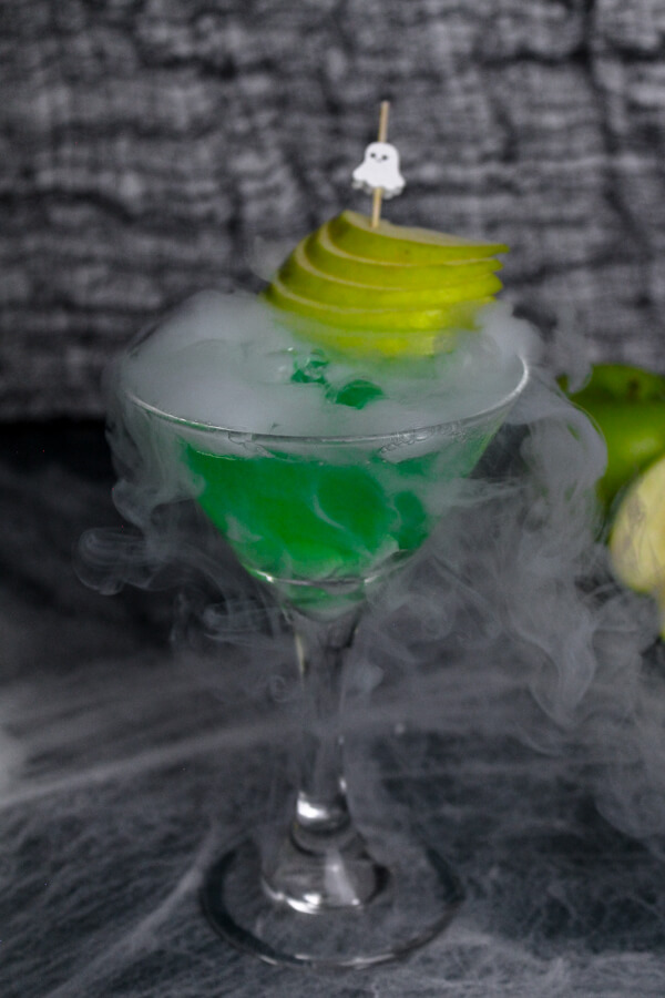 Green Apple Martini Halloween Cocktail