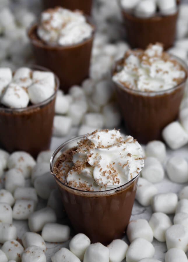 Hot Chocolate Shots for Christmas and Holiday Party