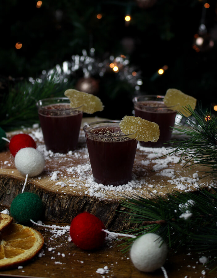 Mulled Wine Shots for Christmas and Holiday Party