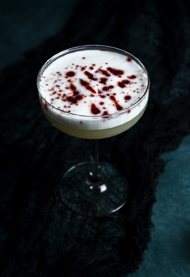 Peanut Butter Whisky Sour with Cherry Recipe