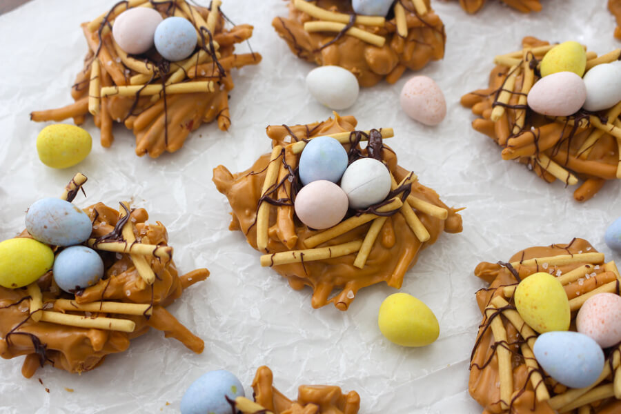 Butterscotch Peanut Nests Recipe- Easter Treats