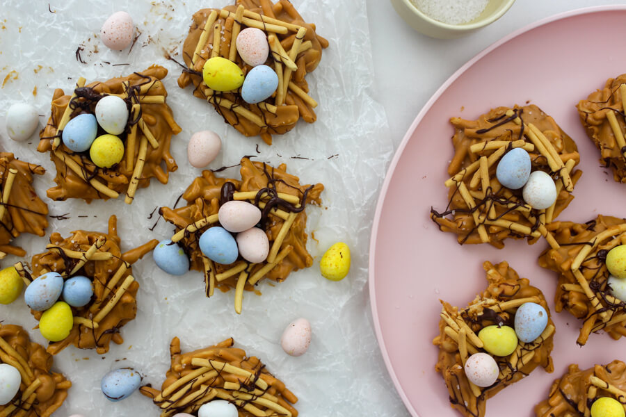 Easter Bird Nests with Butterscotch Recipe