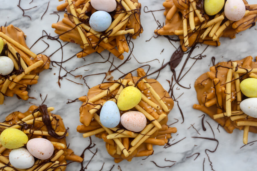 Peanut Butter Butterscotch Chow Mein Nests