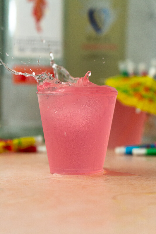 pink lemonade shots with gin