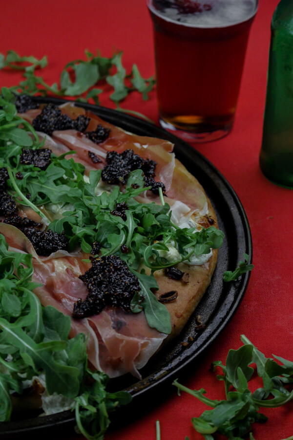 Prosciutto Pizza with Fig Jam