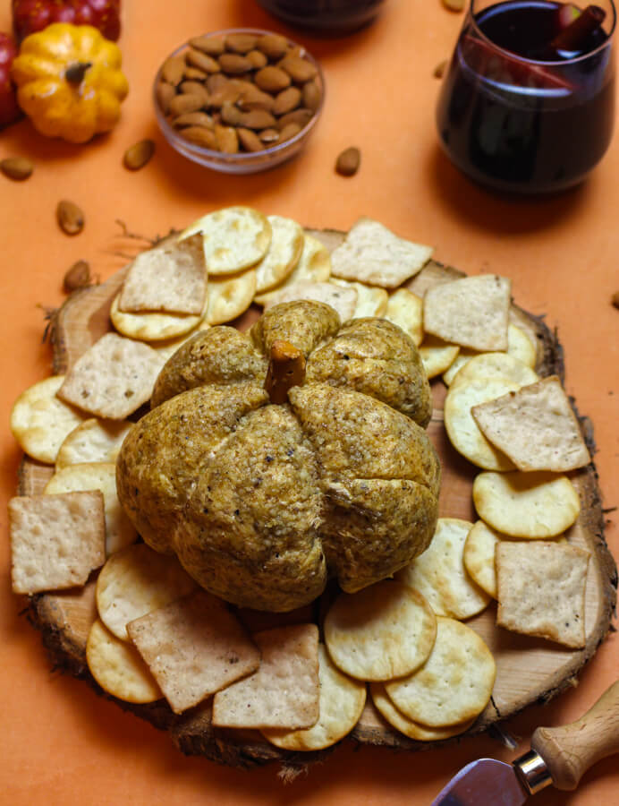 Pumpkin Cheese Ball for Halloween