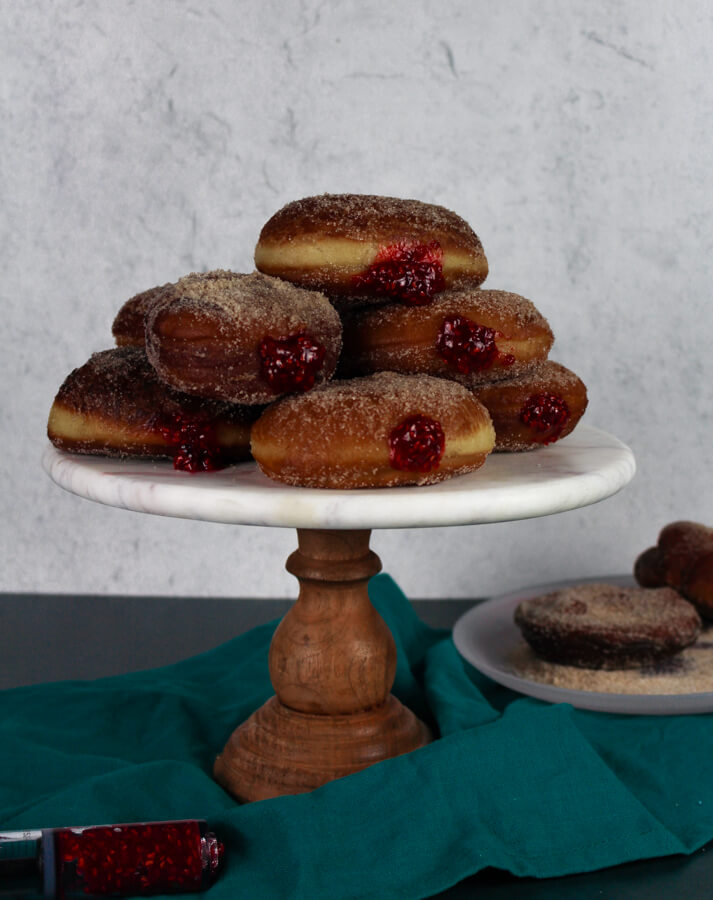 Raspberry Jelly Filled Donuts Recipe