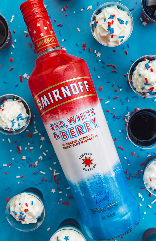 Patriotic Jello Shots for 4th of July