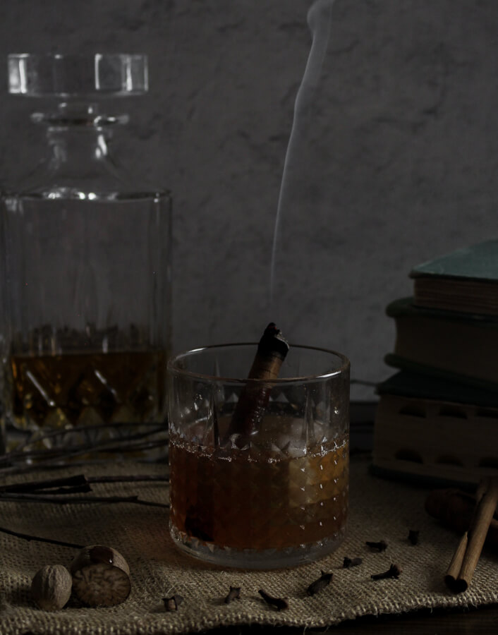 Spiced Old Fashioned recipe with cinnamon