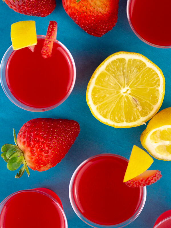 Strawberry Lemon Jello Shots Recipe