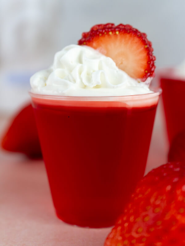 Strawberry Shots Recipe with Whipped Cream Vodka