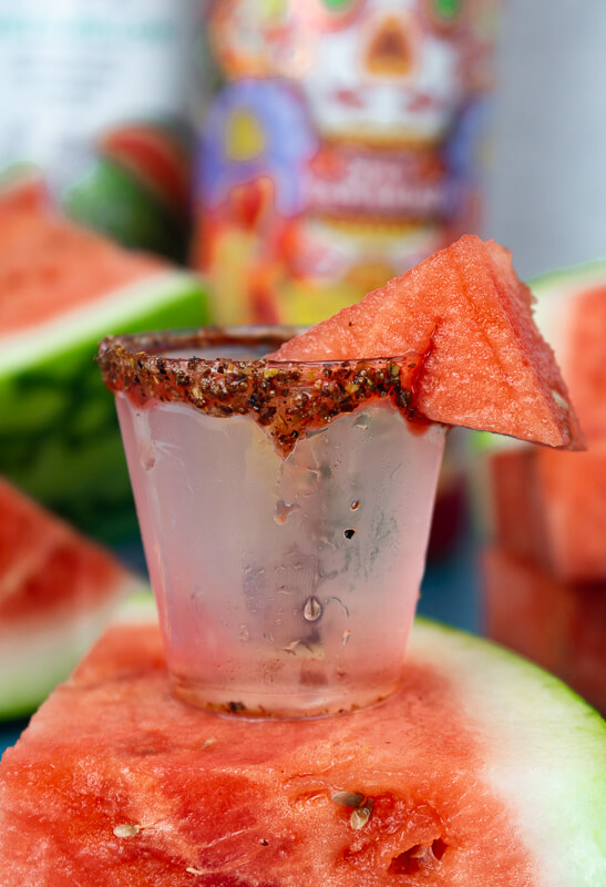 Watermelon Tamarind Shots Recipe with Tajin